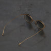 Rigards x ZIGGY CHEN RG1943ZC Titanium Magnetic Clip-On Sunglasses. RG-RG1943ZC-GDJTTMQTJB. Antique gold & titanium frame. Titanium frame with transparent lenses and bronze gradient lenses.
